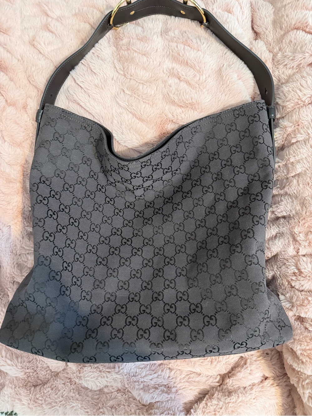 Brown Monogram Hobo Bag Gucci Style